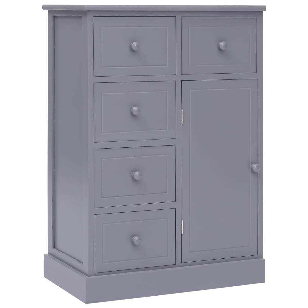 Buffet avec 10 tiroirs Gris 113x30x79 cm Bois - XIOS