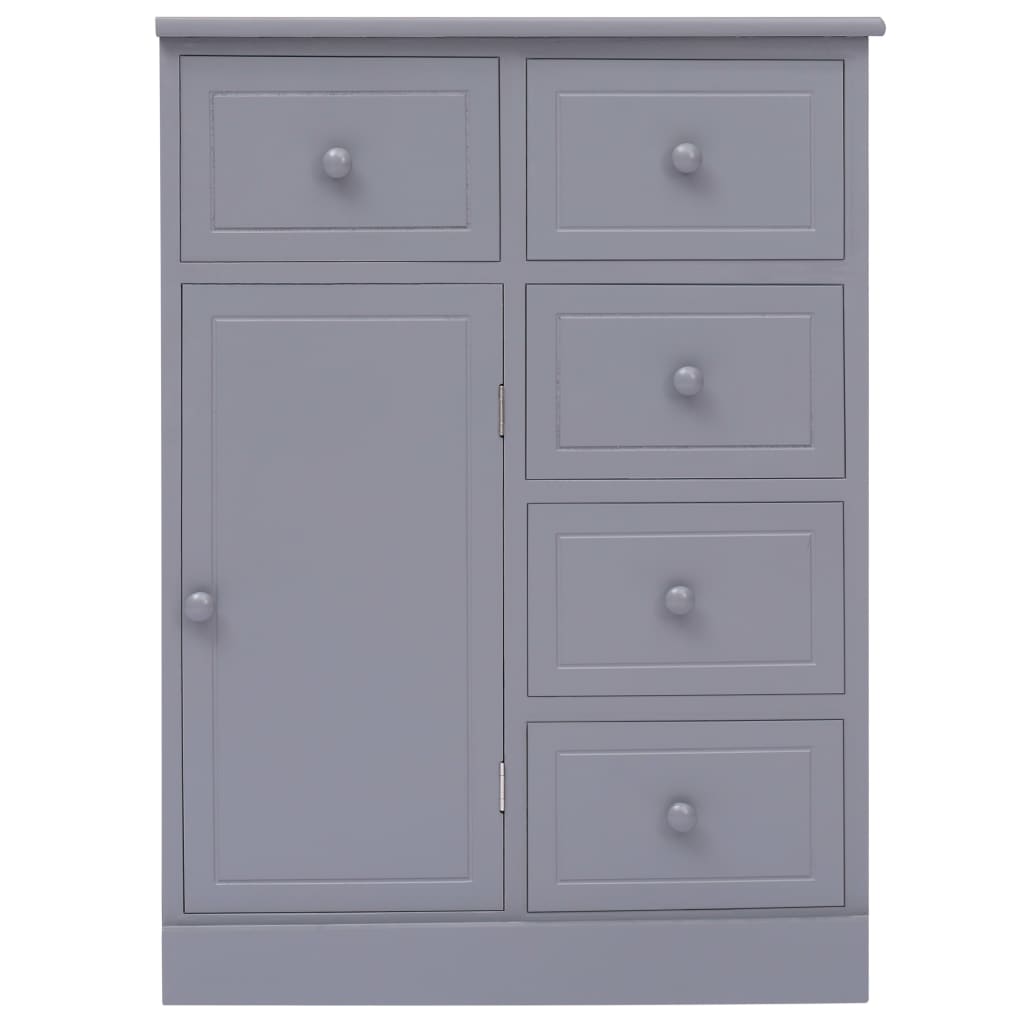 Buffet avec 10 tiroirs Gris 113x30x79 cm Bois - XIOS