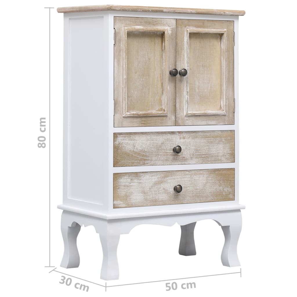 Armoire à tiroirs Blanc 50x30x80 cm Bois - XIOS