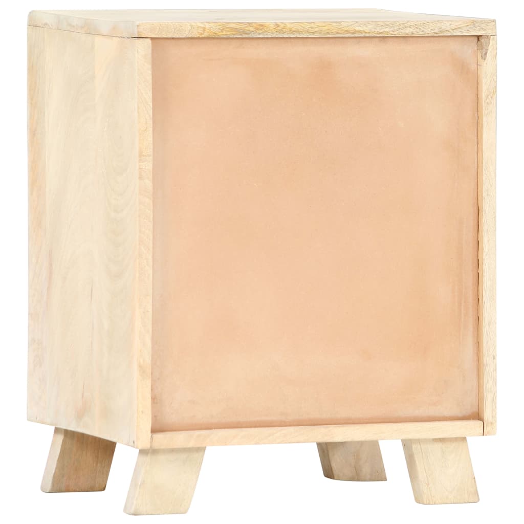 Table de chevet 40x30x50 cm Bois de manguier massif
