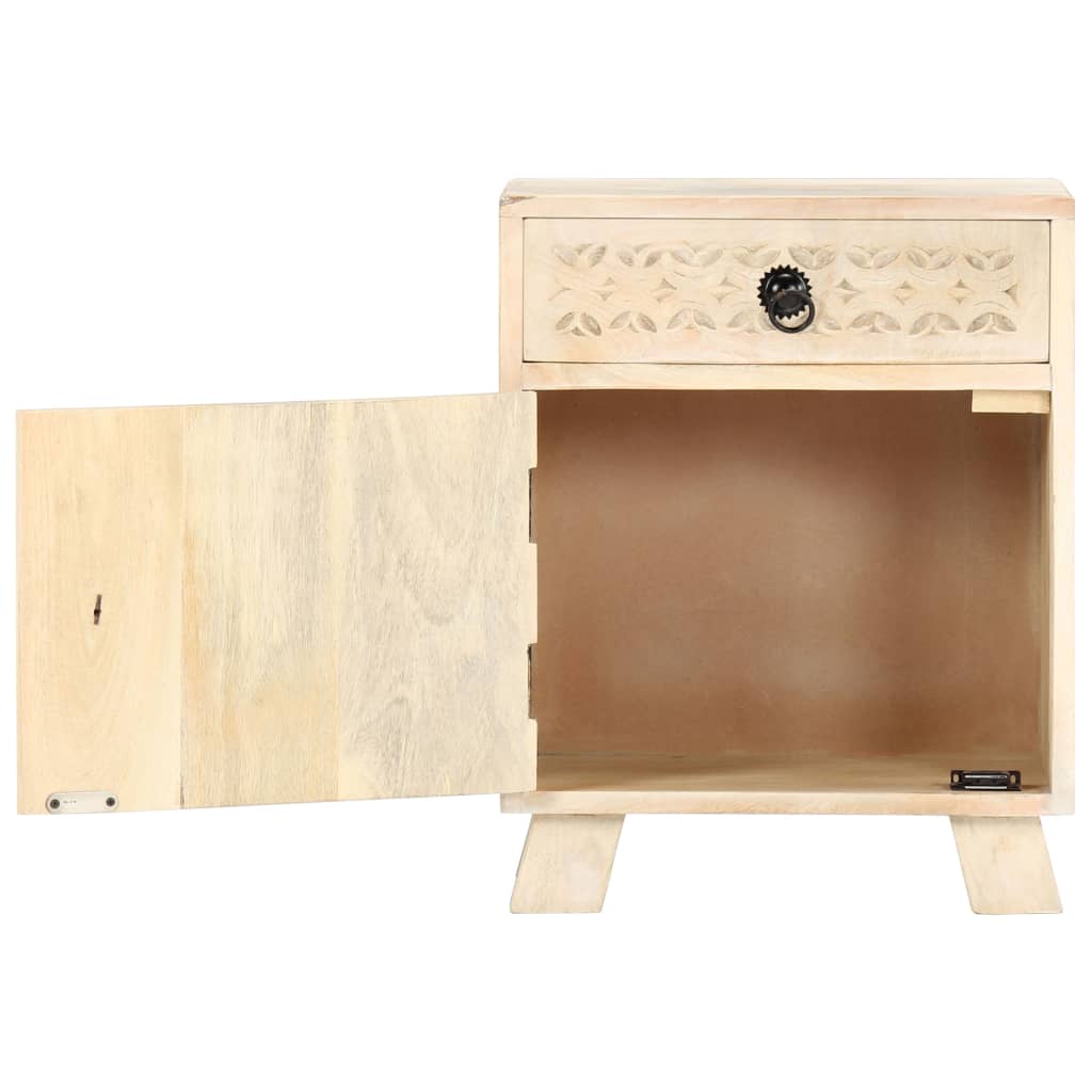 Table de chevet 40x30x50 cm Bois de manguier massif
