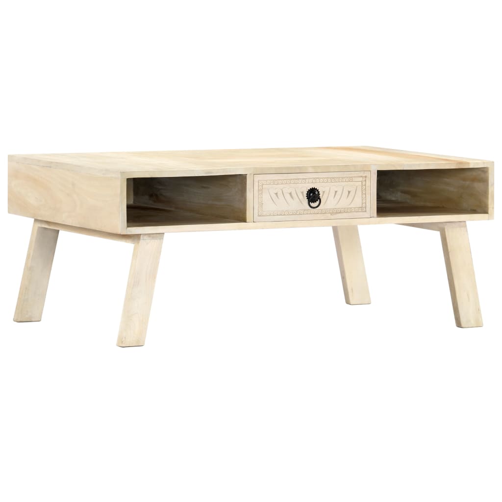 Table basse 100x60x40 cm Bois de manguier massif - XIOS