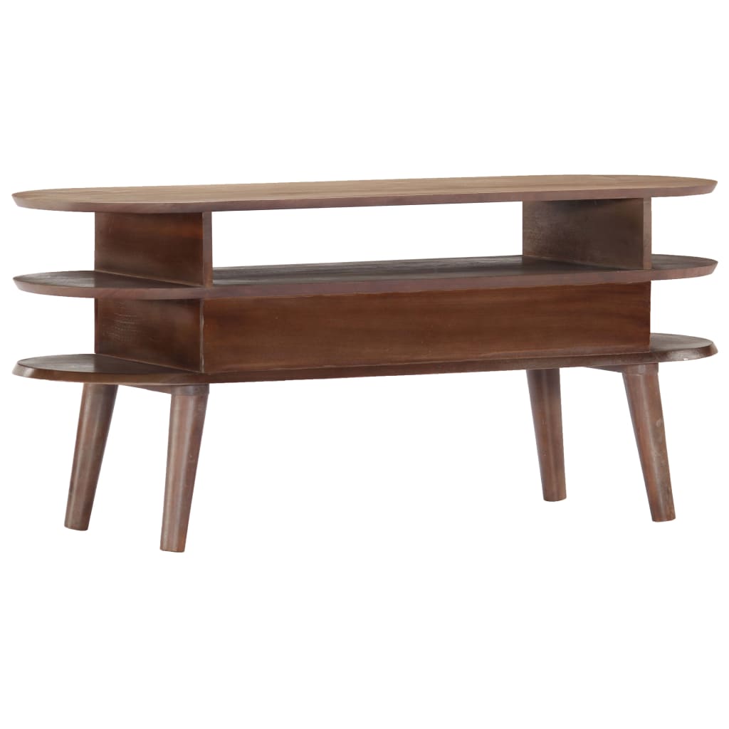 Meuble TV 110x35x50 cm Bois d'acacia solide - XIOS