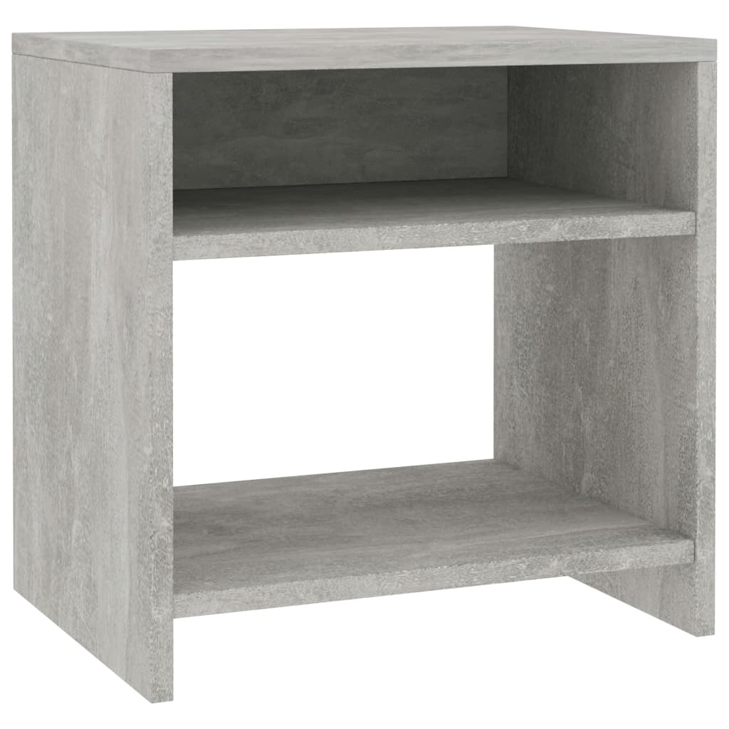 Table de chevet Gris béton 40x30x40 cm Bois d'ingénierie - XIOS
