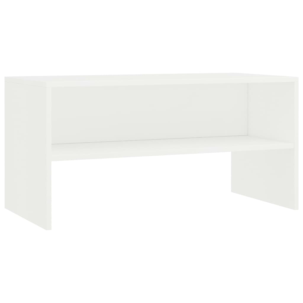 Meuble TV Blanc 80x40x40 cm Bois d’ingénierie - XIOS