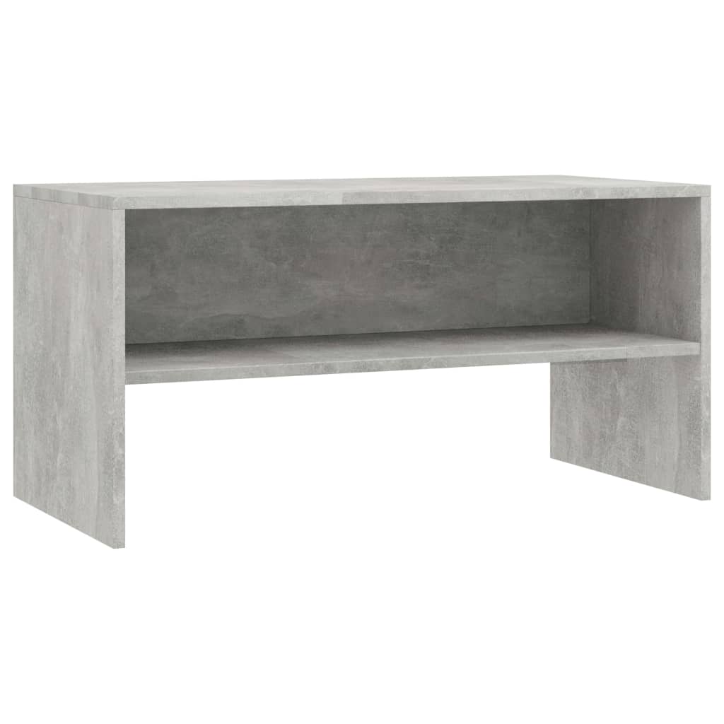 Meuble TV Gris béton 80x40x40 cm Bois d'ingénierie - XIOS