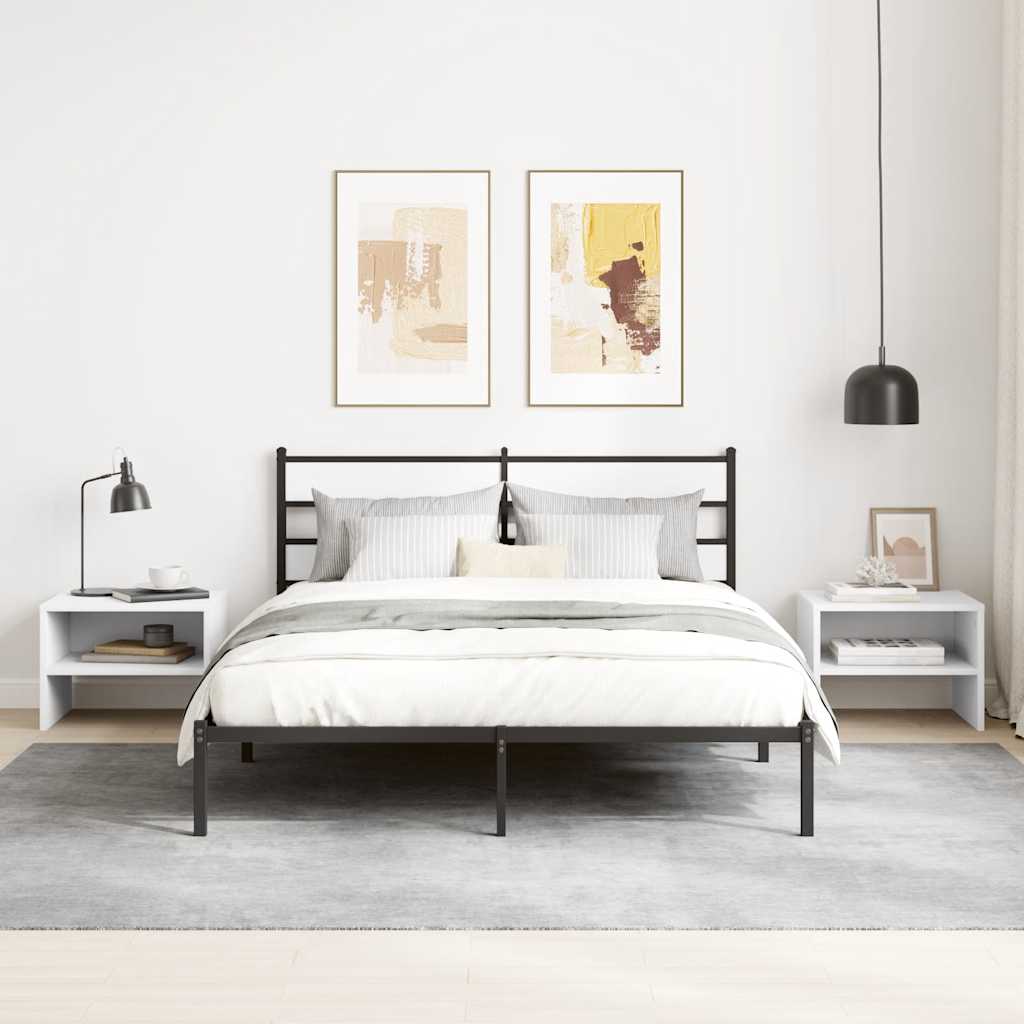 Tables de chevet 2 pcs Blanc 40x30x30 cm Bois d'ingénierie - XIOS