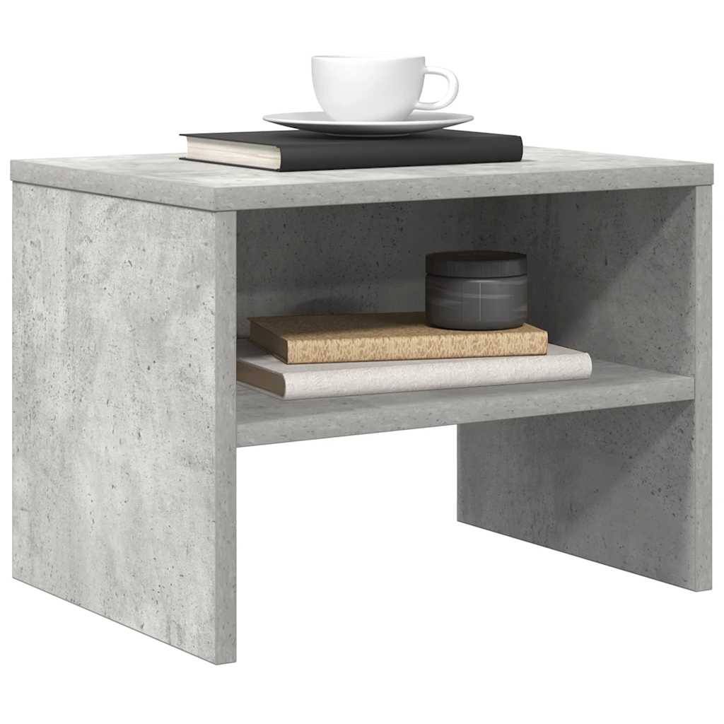 Table de chevet Gris béton 40x30x30 cm Bois ingénierie - XIOS