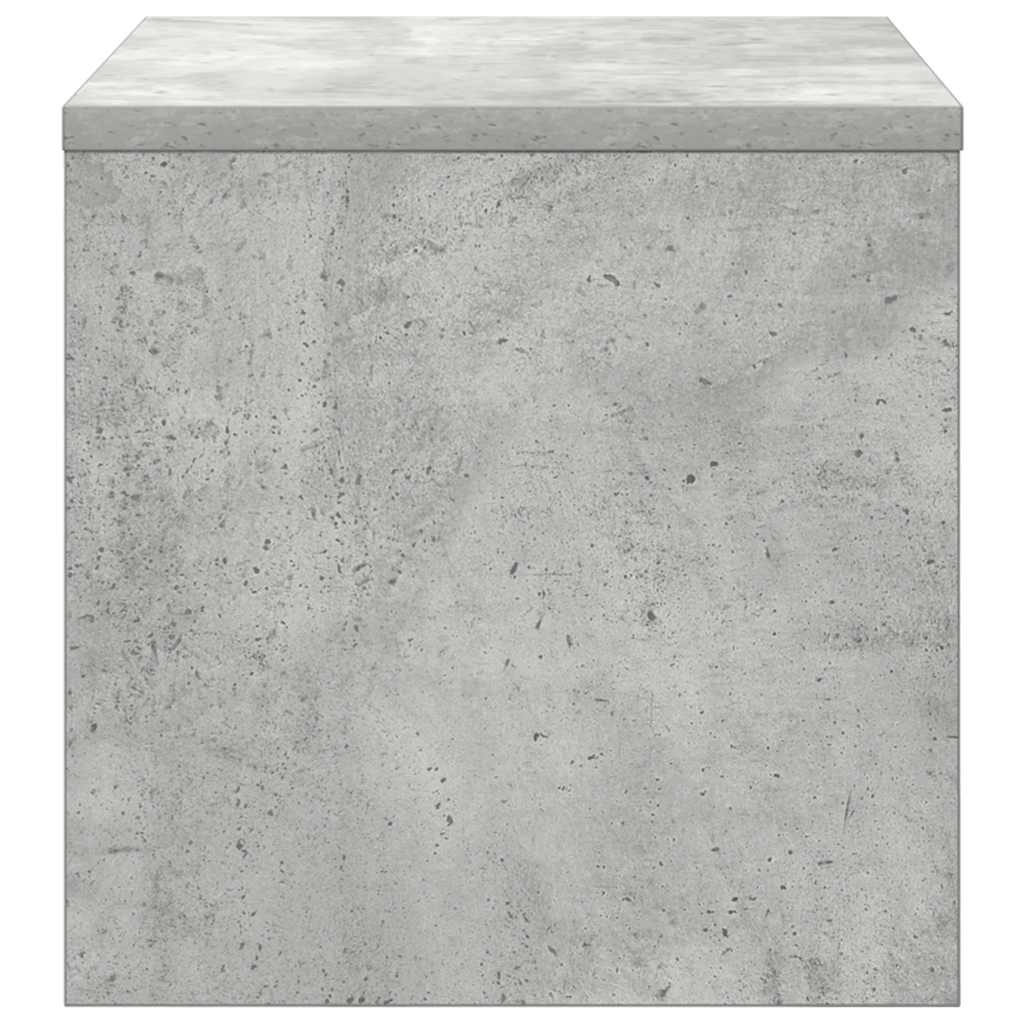 Table de chevet Gris béton 40x30x30 cm Bois ingénierie - XIOS