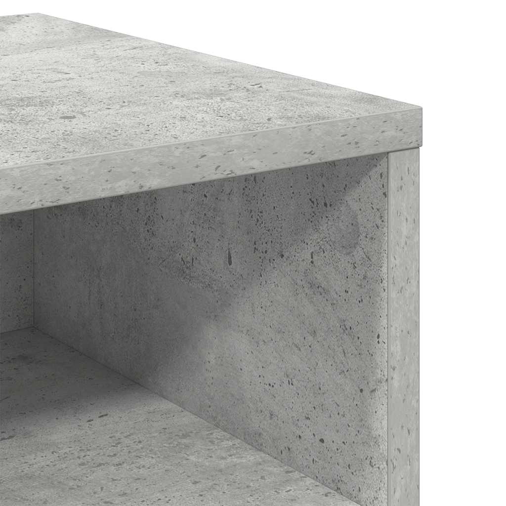 Table de chevet Gris béton 40x30x30 cm Bois ingénierie - XIOS