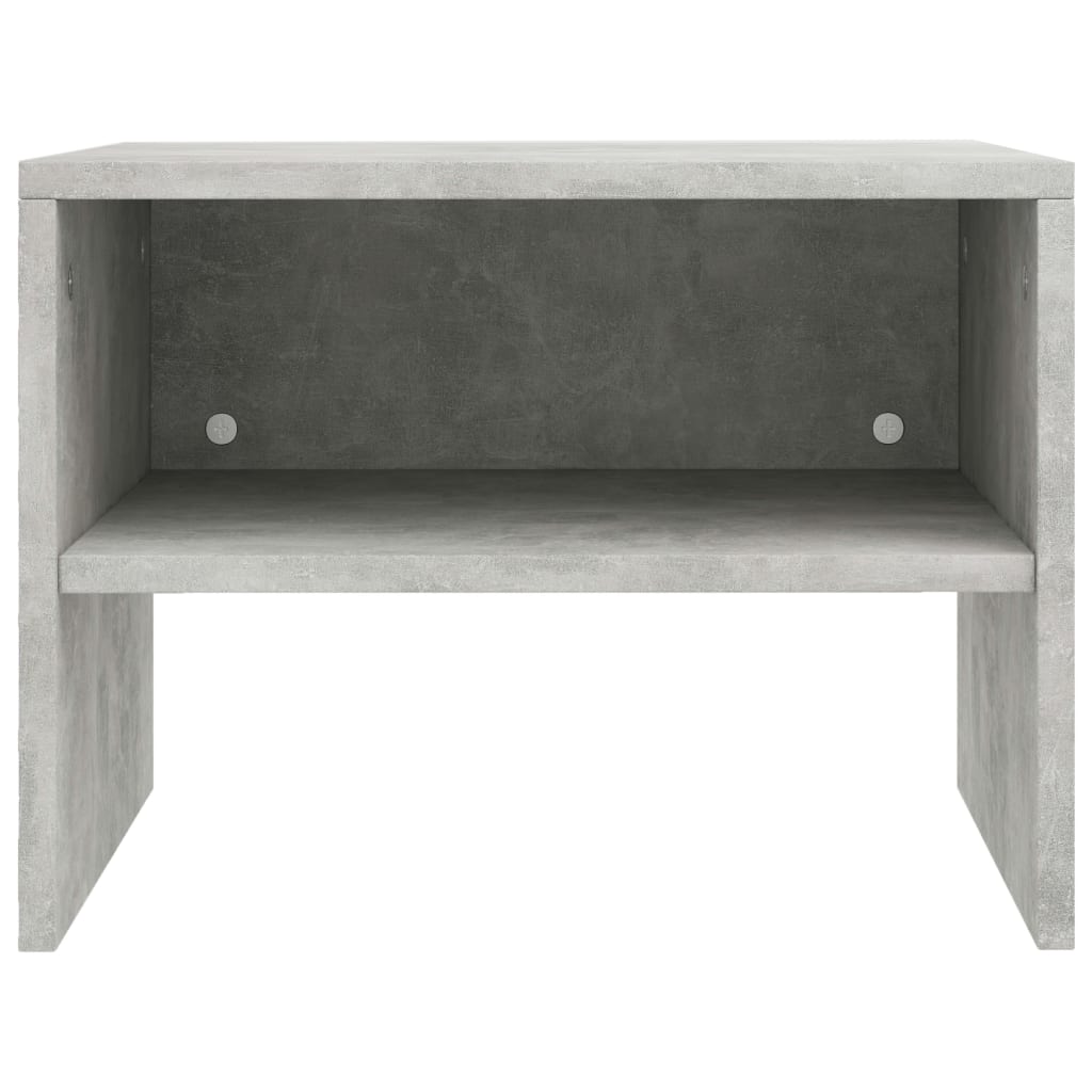 Tables de chevet 2 pcs Gris béton 40x30x30 cm Bois ingénierie - XIOS