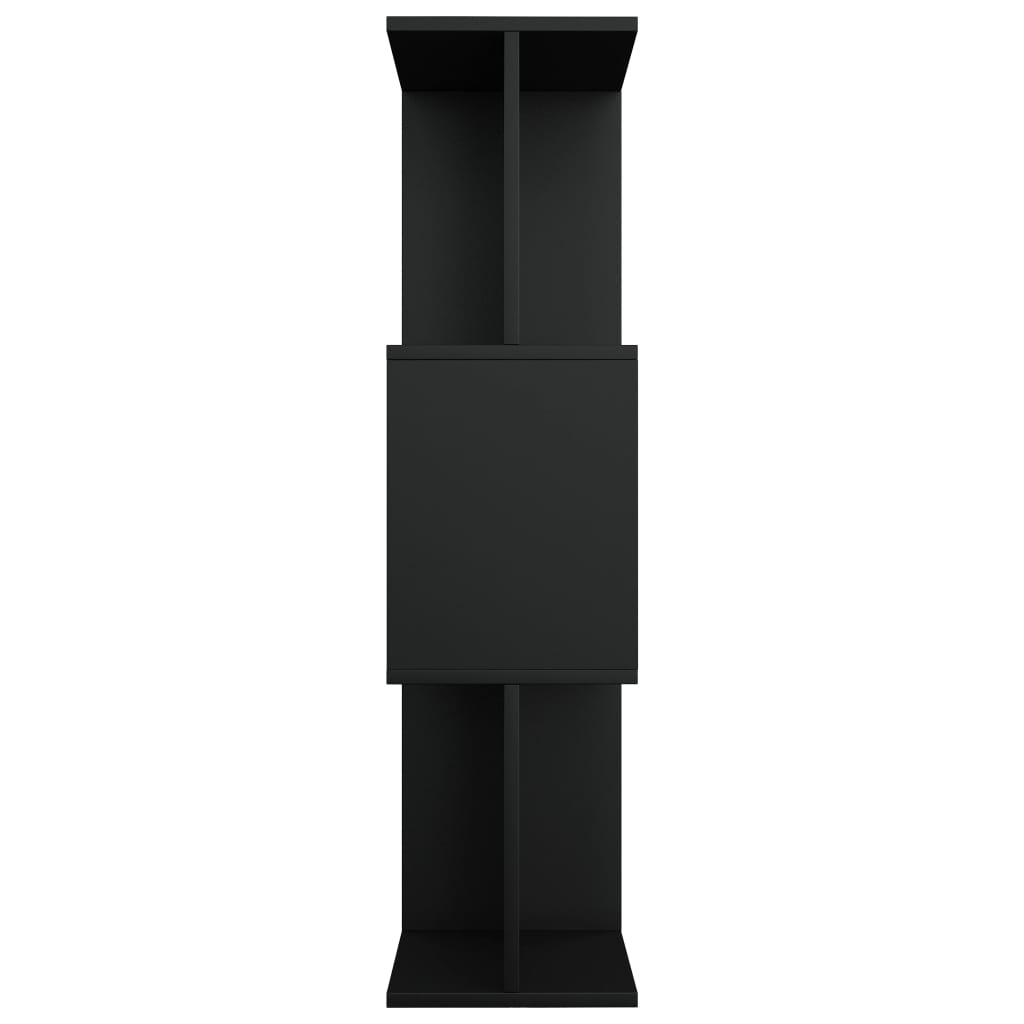 Bibliothèque/Cloison Noir 80x24x96 cm cm Bois d'ingénierie - XIOS