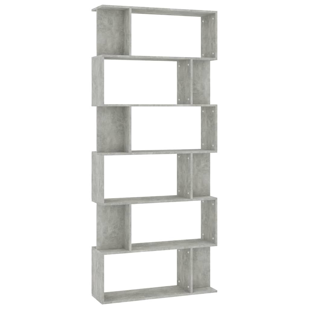 Bibliothèque/Séparateur de pièce Gris béton Bois d'ingénierie - XIOS