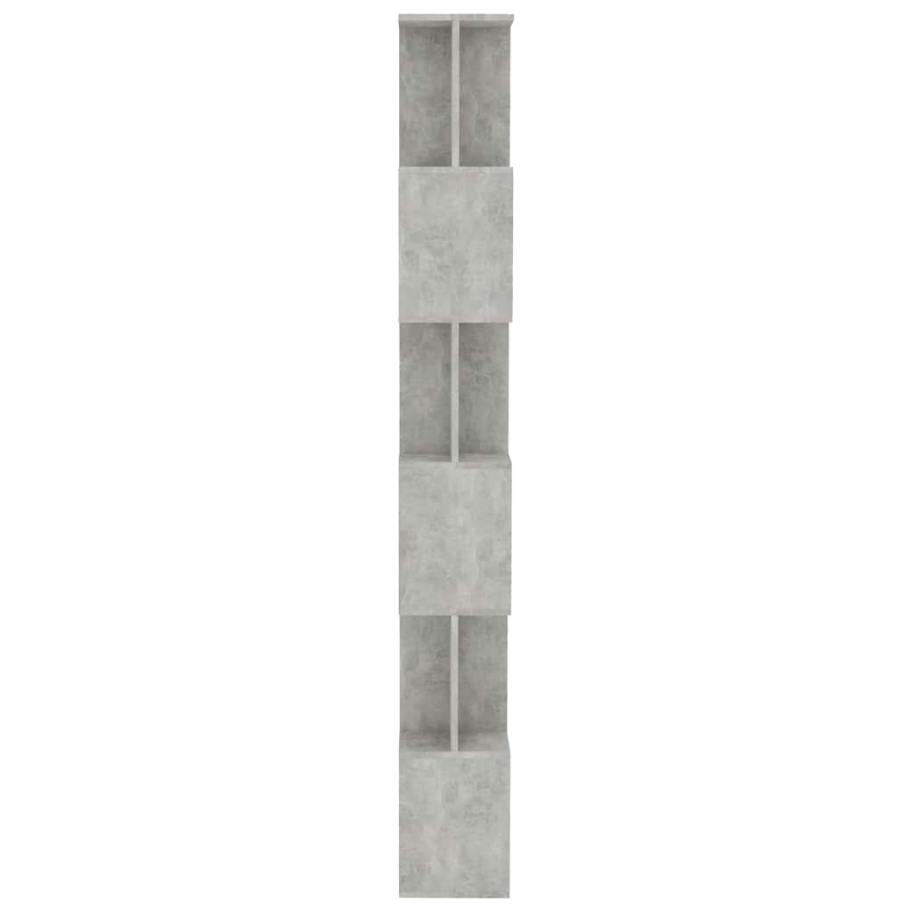 Bibliothèque/Séparateur de pièce Gris béton Bois d'ingénierie - XIOS