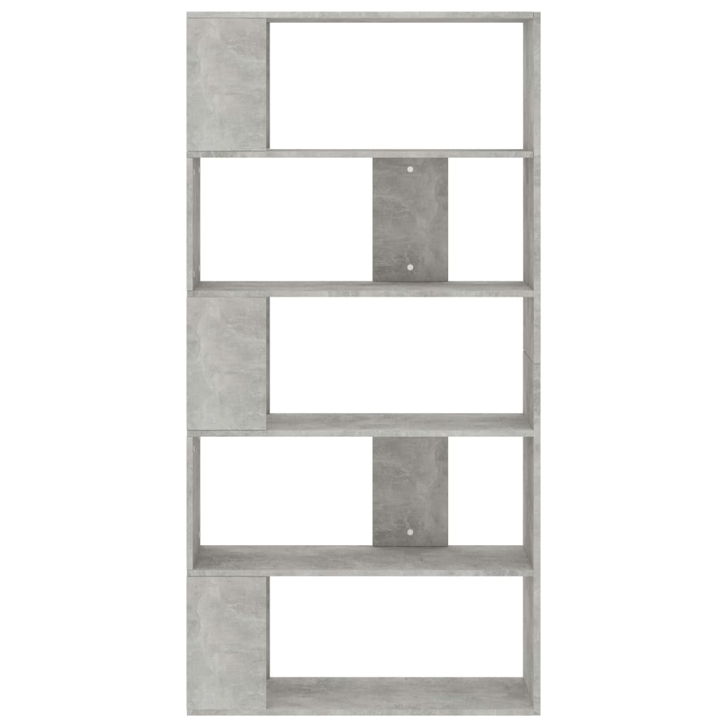 Bibliothèque/Séparateur de pièce Gris béton Bois d’ingénierie - XIOS