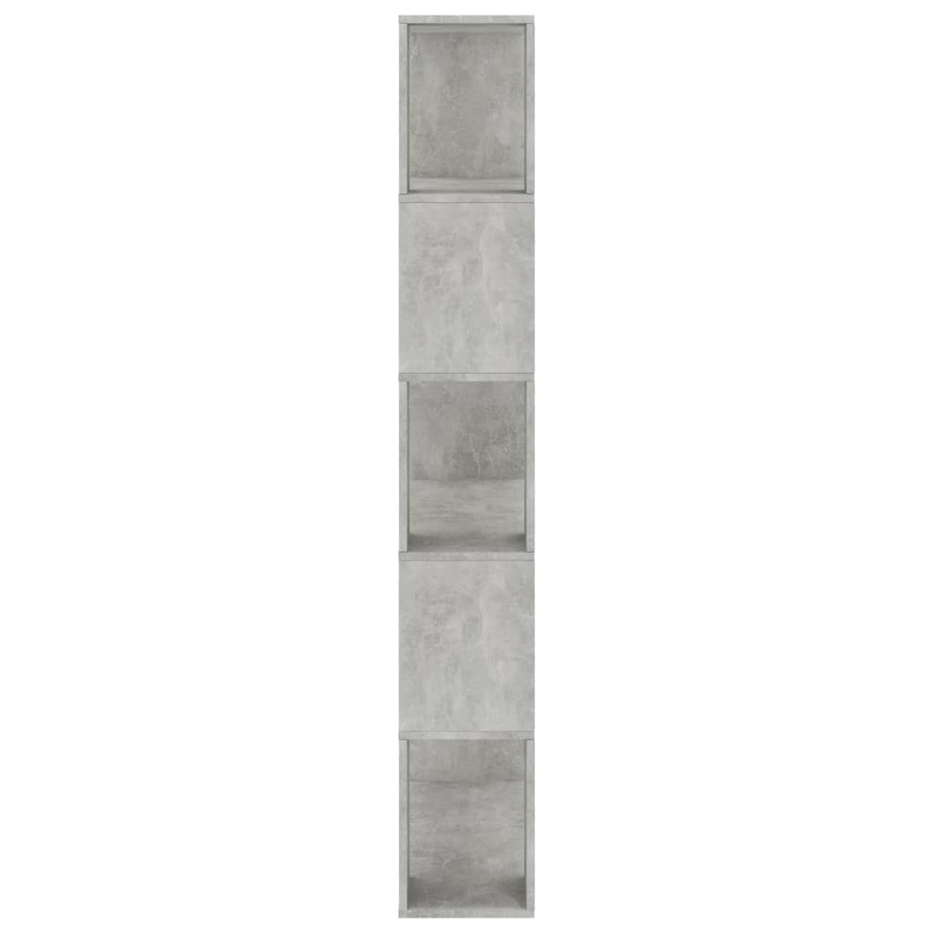 Bibliothèque/Séparateur de pièce Gris béton Bois d’ingénierie - XIOS
