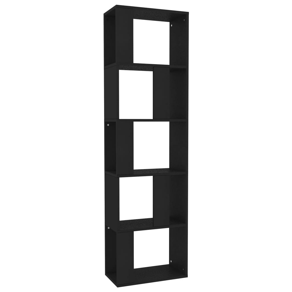 Bibliothèque/Séparateur de pièce Noir Bois d’ingénierie - XIOS