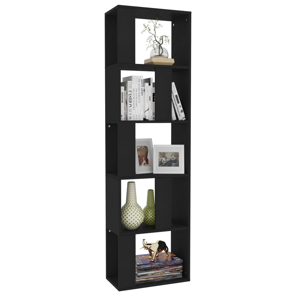 Bibliothèque/Séparateur de pièce Noir Bois d’ingénierie - XIOS
