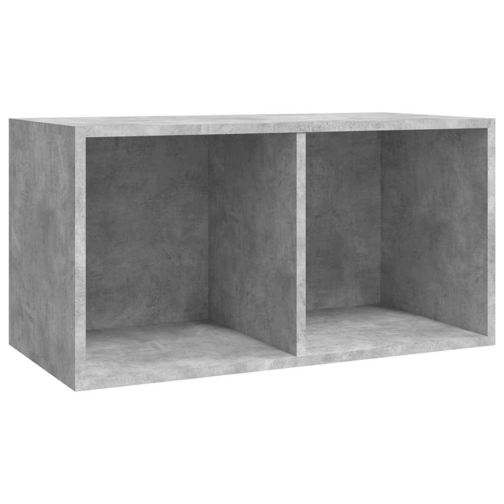 Boîte de rangement de vinyles Gris béton 71x34x36 cm - XIOS