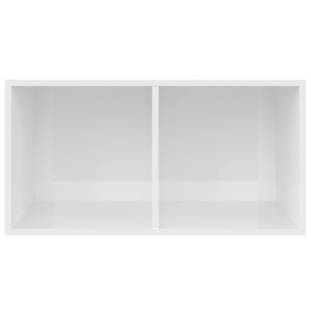 Boîte de rangement de vinyles Blanc brillant 71x34x36 cm - XIOS