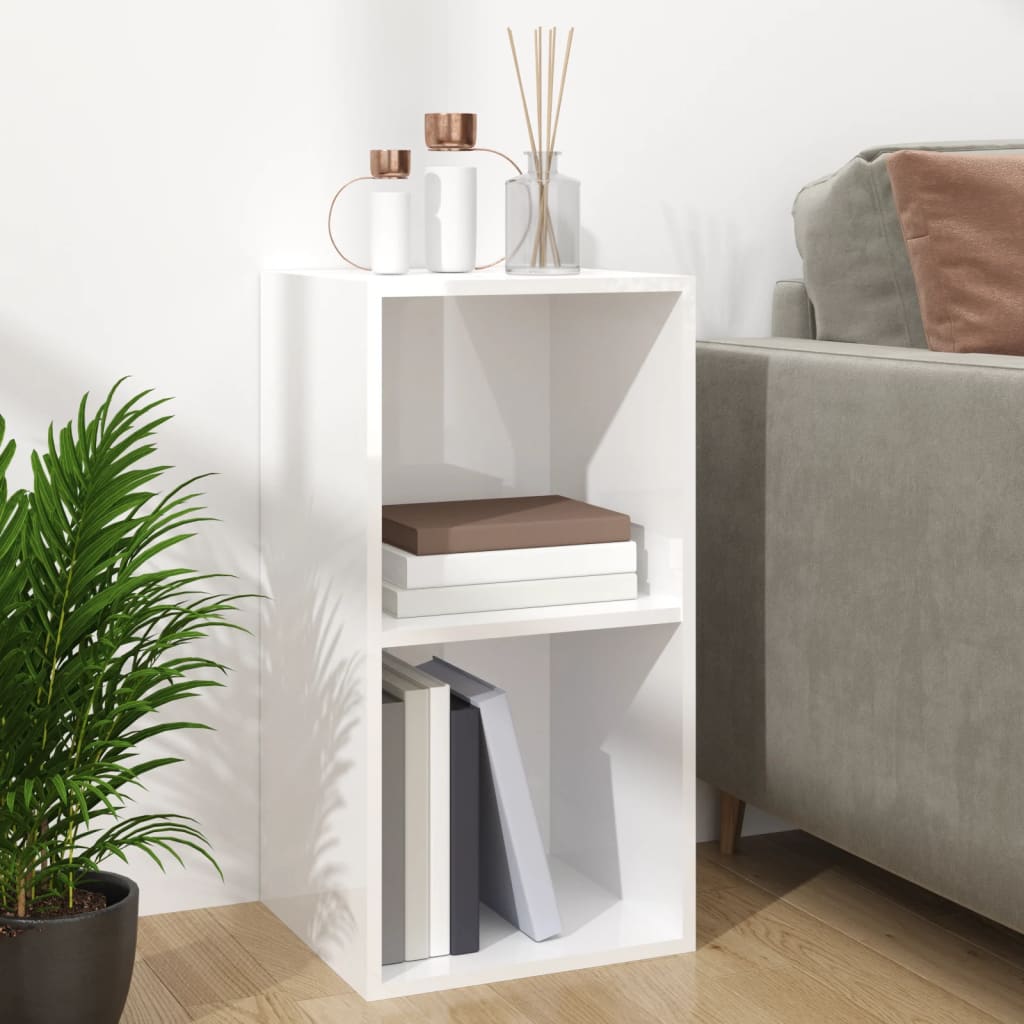 Boîte de rangement de vinyles Blanc brillant 71x34x36 cm - XIOS
