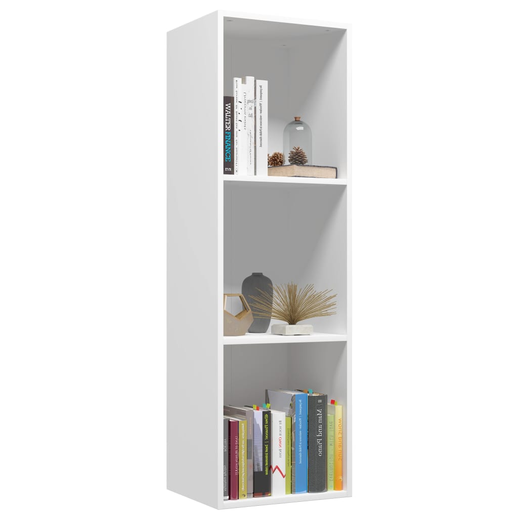 Bibliothèque/Meuble TV Blanc 36x30x114 cm Bois d'ingénierie - XIOS