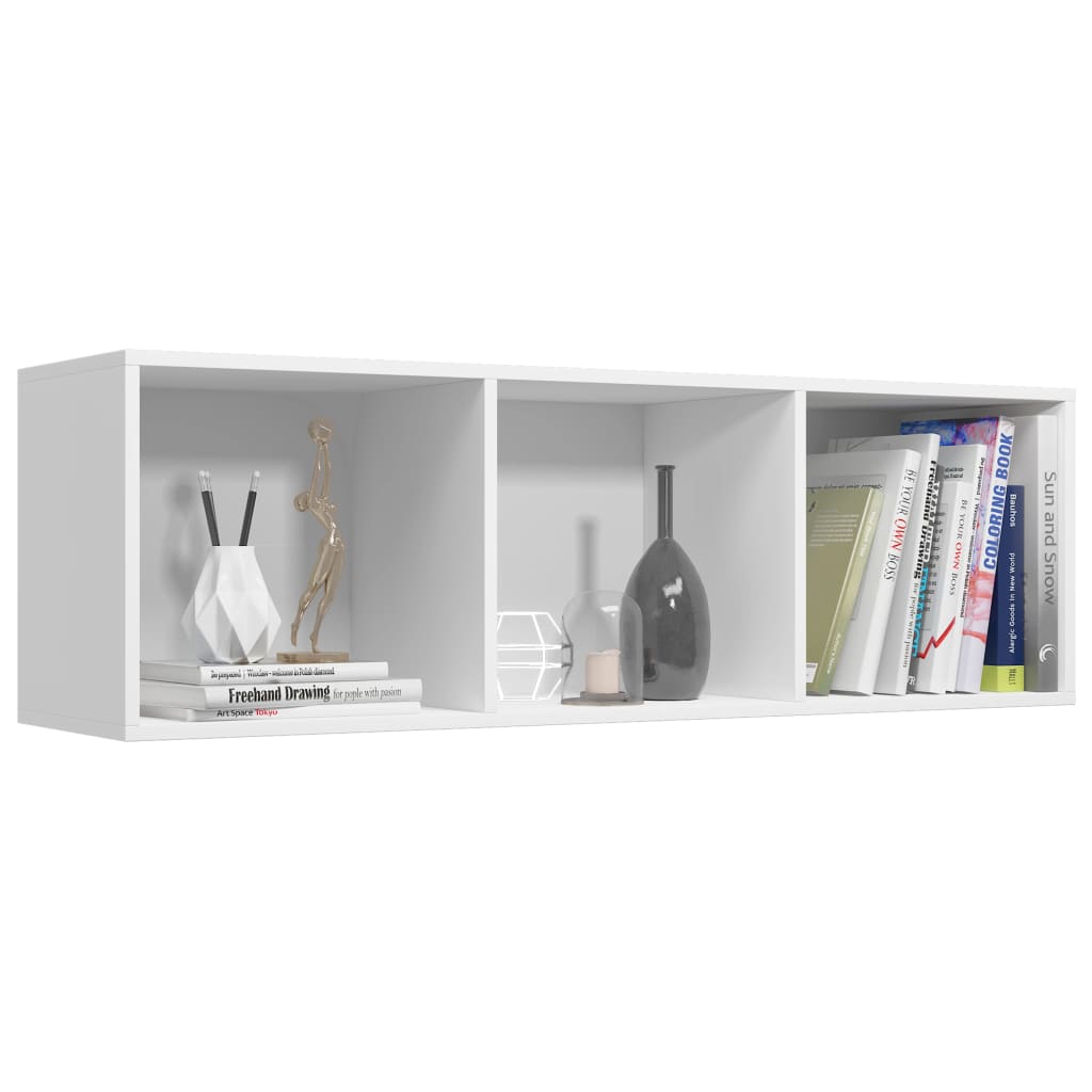 Bibliothèque/Meuble TV Blanc 36x30x114 cm Bois d'ingénierie - XIOS
