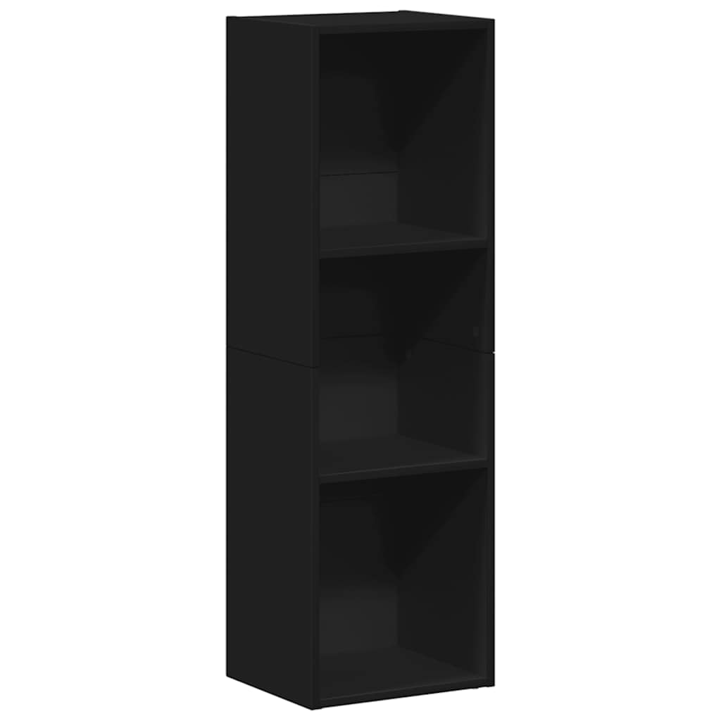 Bibliothèque/Meuble TV noir 36x30x114 cm bois d'ingénierie - XIOS