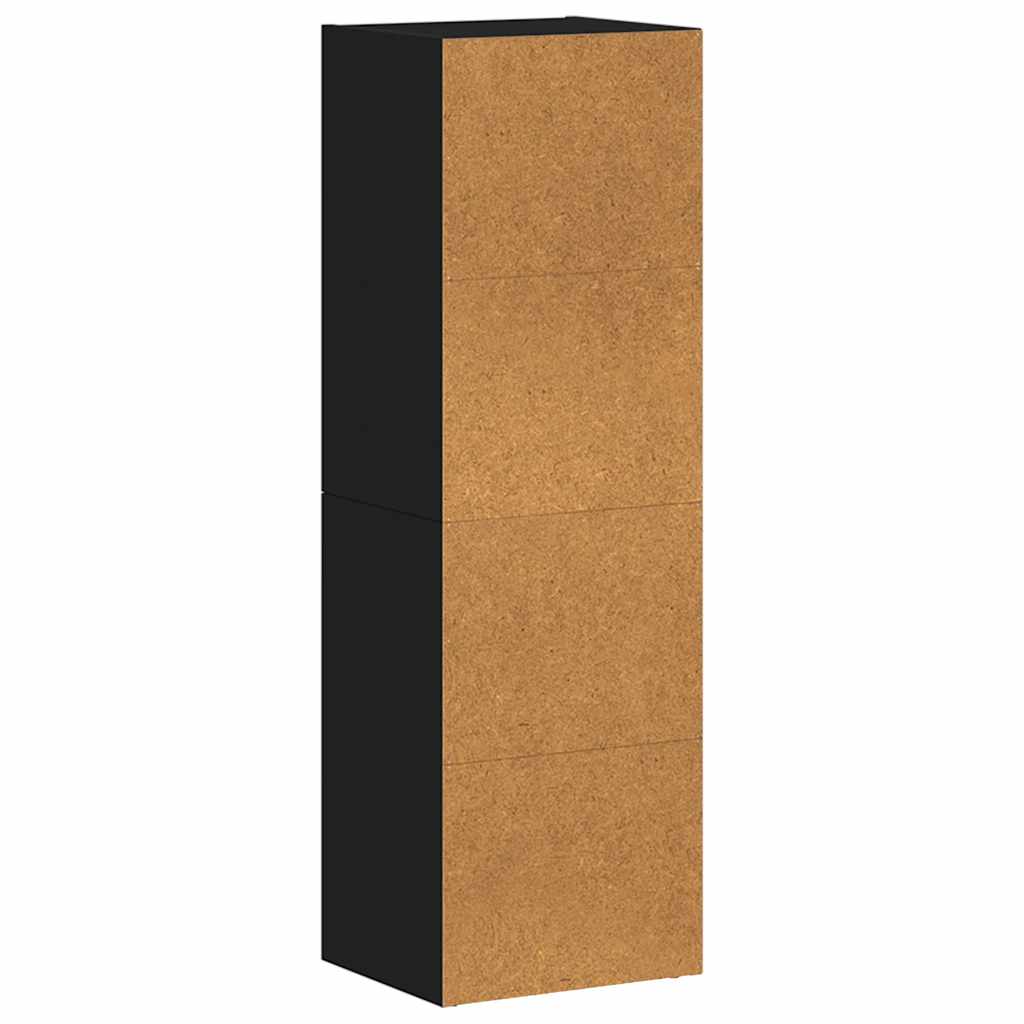 Bibliothèque/Meuble TV noir 36x30x114 cm bois d'ingénierie - XIOS