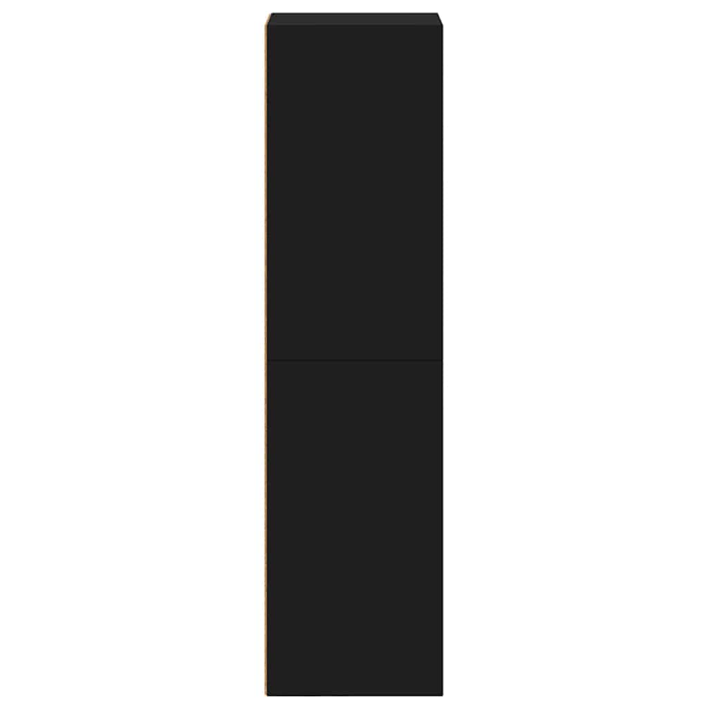 Bibliothèque/Meuble TV noir 36x30x114 cm bois d'ingénierie - XIOS