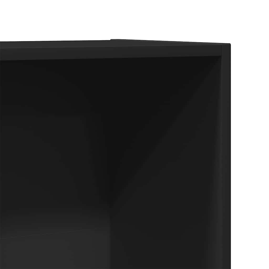 Bibliothèque/Meuble TV noir 36x30x114 cm bois d'ingénierie - XIOS