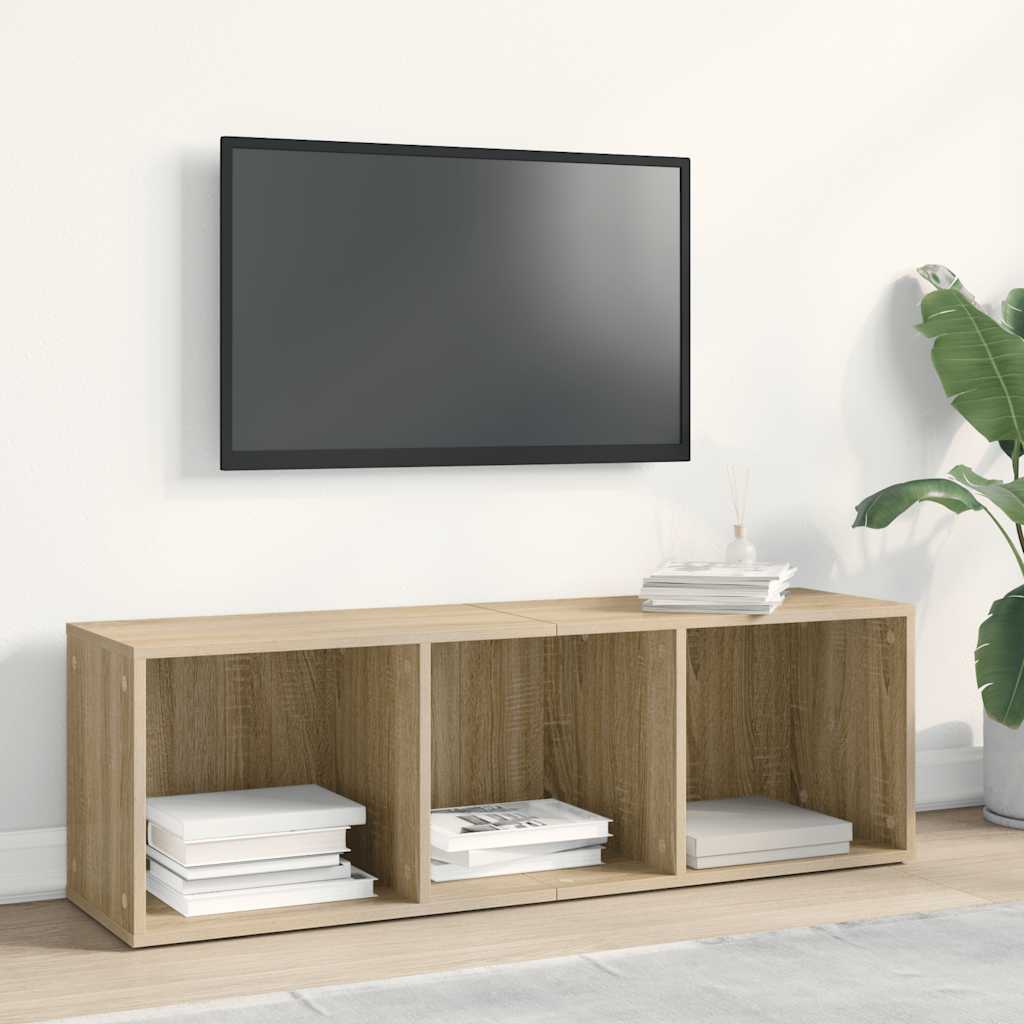 Bibliothèque/Meuble TV chêne sonoma bois d'ingénierie - XIOS
