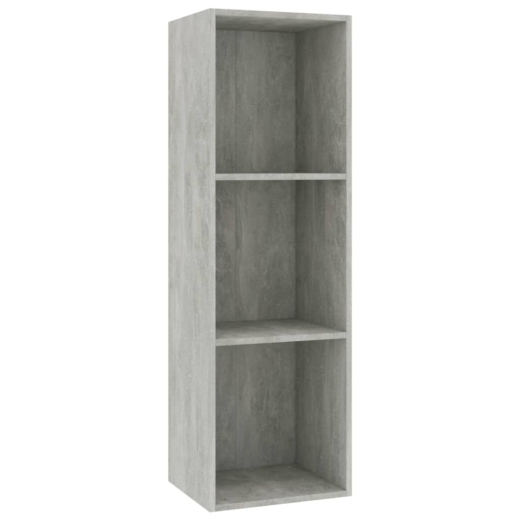 Bibliothèque/Meuble TV Gris béton 36x30x114cm Bois d’ingénierie - XIOS