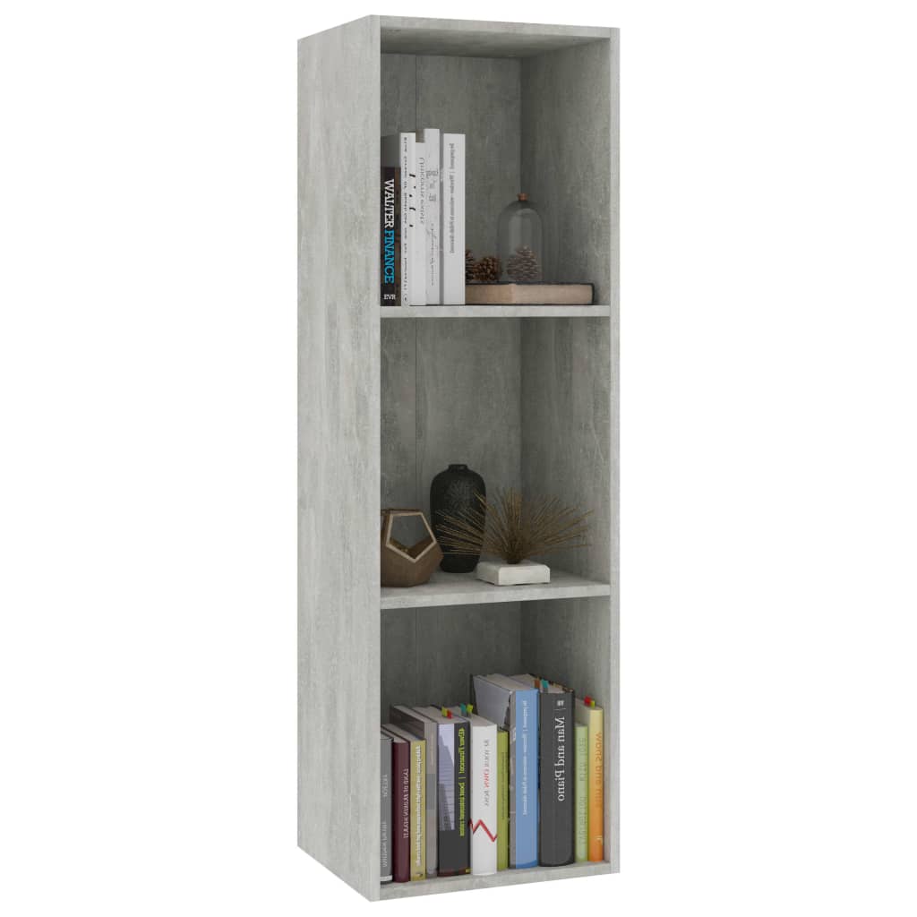 Bibliothèque/Meuble TV Gris béton 36x30x114cm Bois d’ingénierie - XIOS