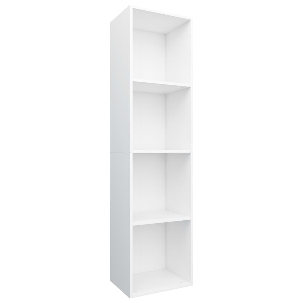 Bibliothèque/Meuble TV Blanc 36x30x143 cm Bois d'ingénierie - XIOS