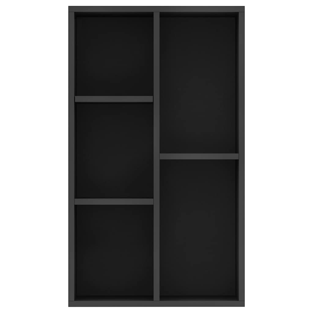 Bibliothèque/Buffet Noir 50x25x80 cm Bois d’ingénierie - XIOS