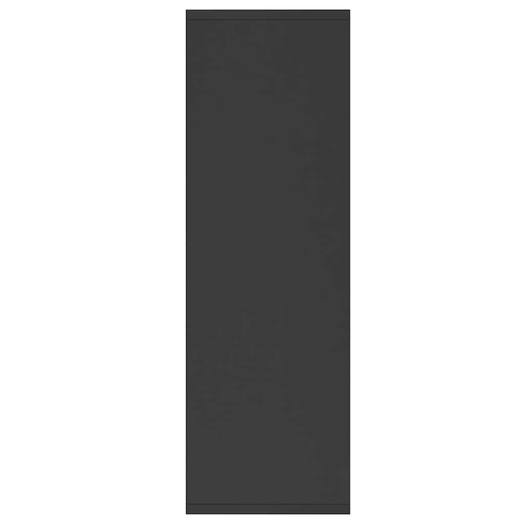 Bibliothèque/Buffet Noir 50x25x80 cm Bois d’ingénierie - XIOS