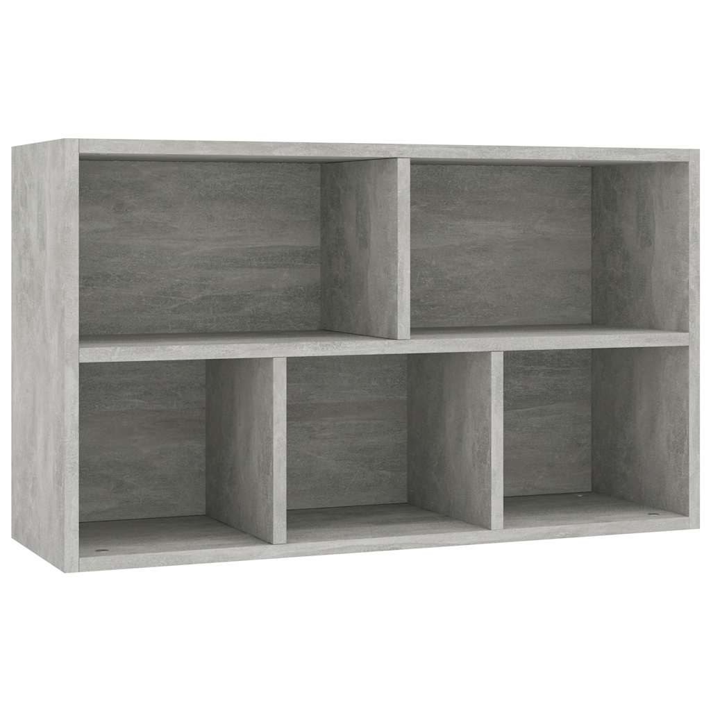 Bibliothèque/Buffet Gris béton 50x25x80 cm Bois d’ingénierie - XIOS