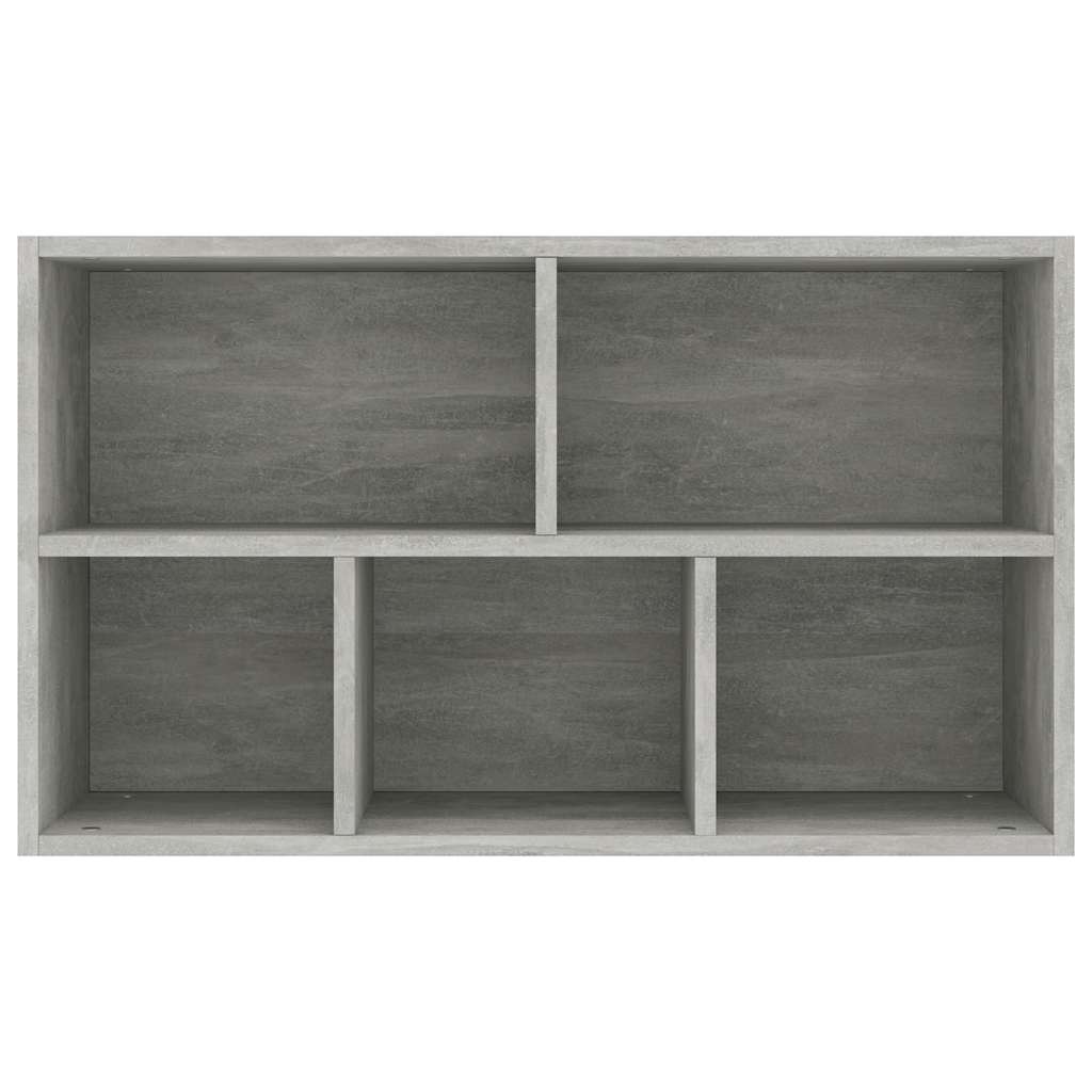 Bibliothèque/Buffet Gris béton 50x25x80 cm Bois d’ingénierie - XIOS