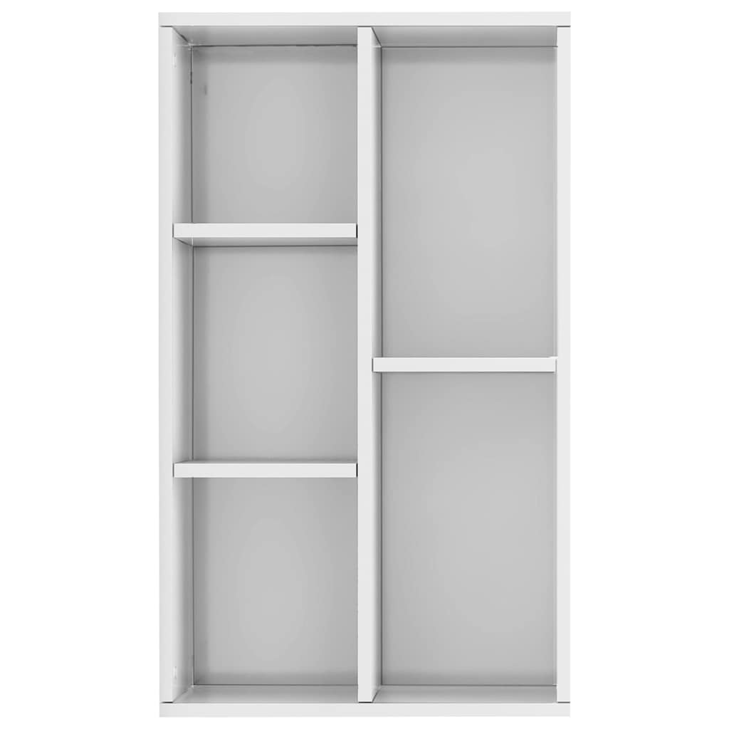 Bibliothèque/buffet blanc brillant 50x25x80cm Bois d’ingénierie - XIOS
