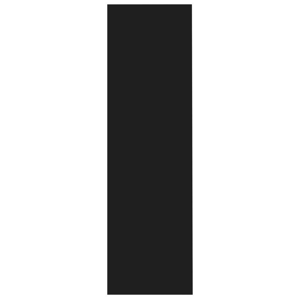 Bibliothèque Noir 97,5x29,5x100 cm Bois d'ingénierie - XIOS