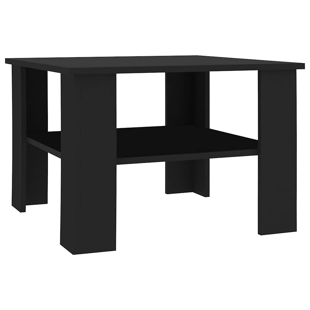 Table basse Noir 60x60x42 cm Bois d’ingénierie - XIOS