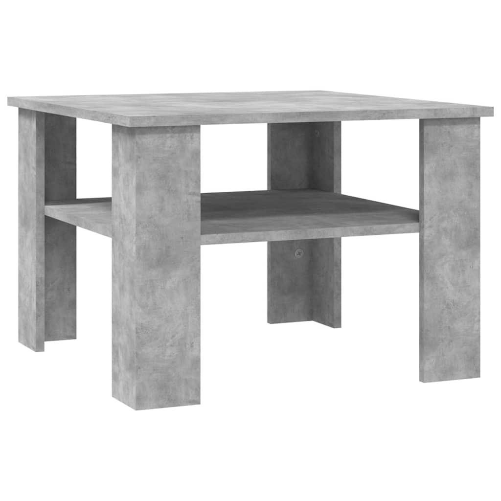 Table basse Gris béton 60x60x42 cm Bois d’ingénierie - XIOS