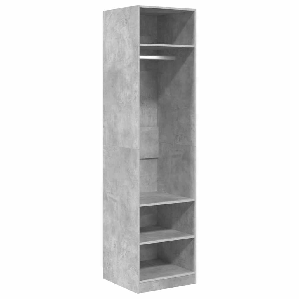 Garde-robe Gris béton 50x50x200 cm Bois d'ingénierie - XIOS