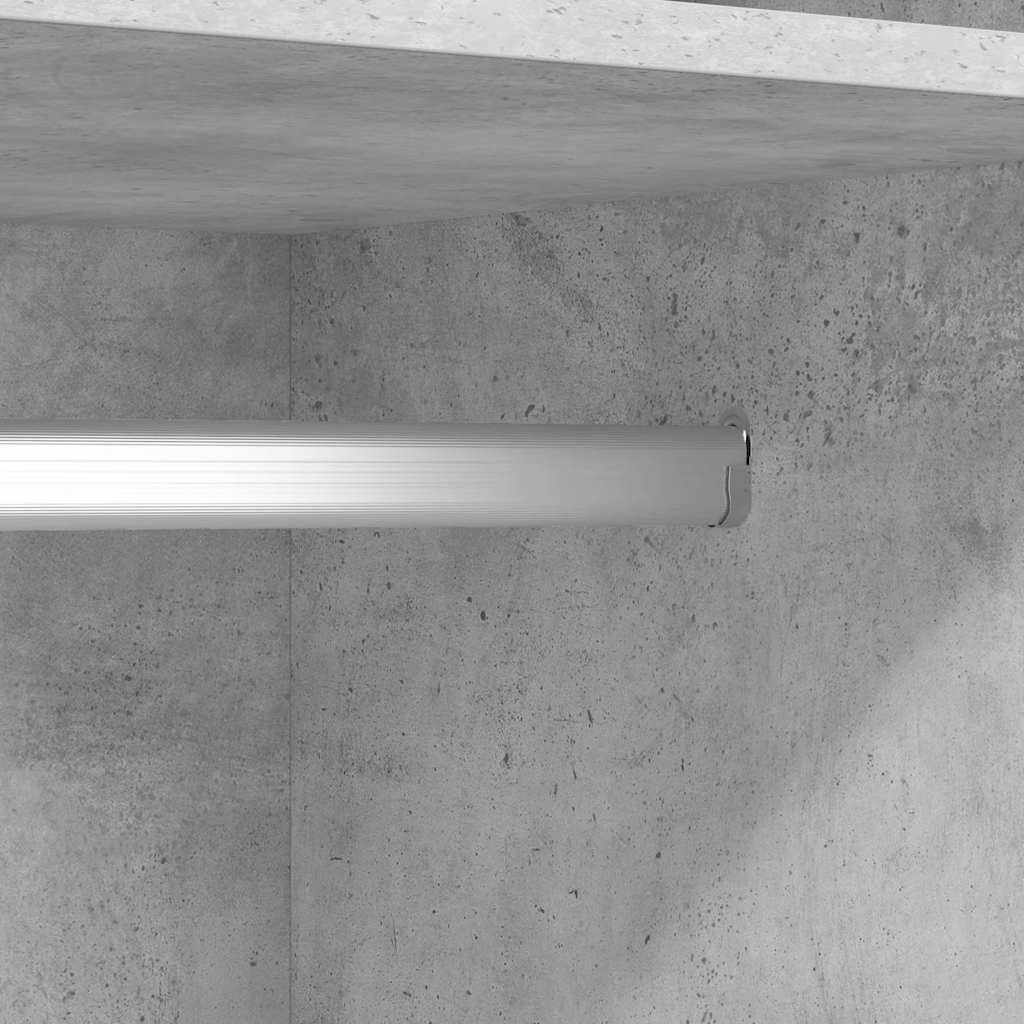 Garde-robe Gris béton 50x50x200 cm Bois d'ingénierie - XIOS