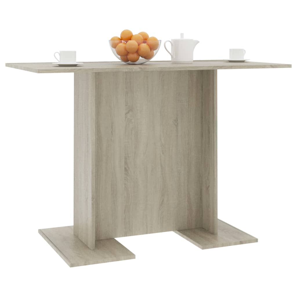 Table de salle à manger Chêne sonoma 110 x 60 x 75 cm Aggloméré - XIOS