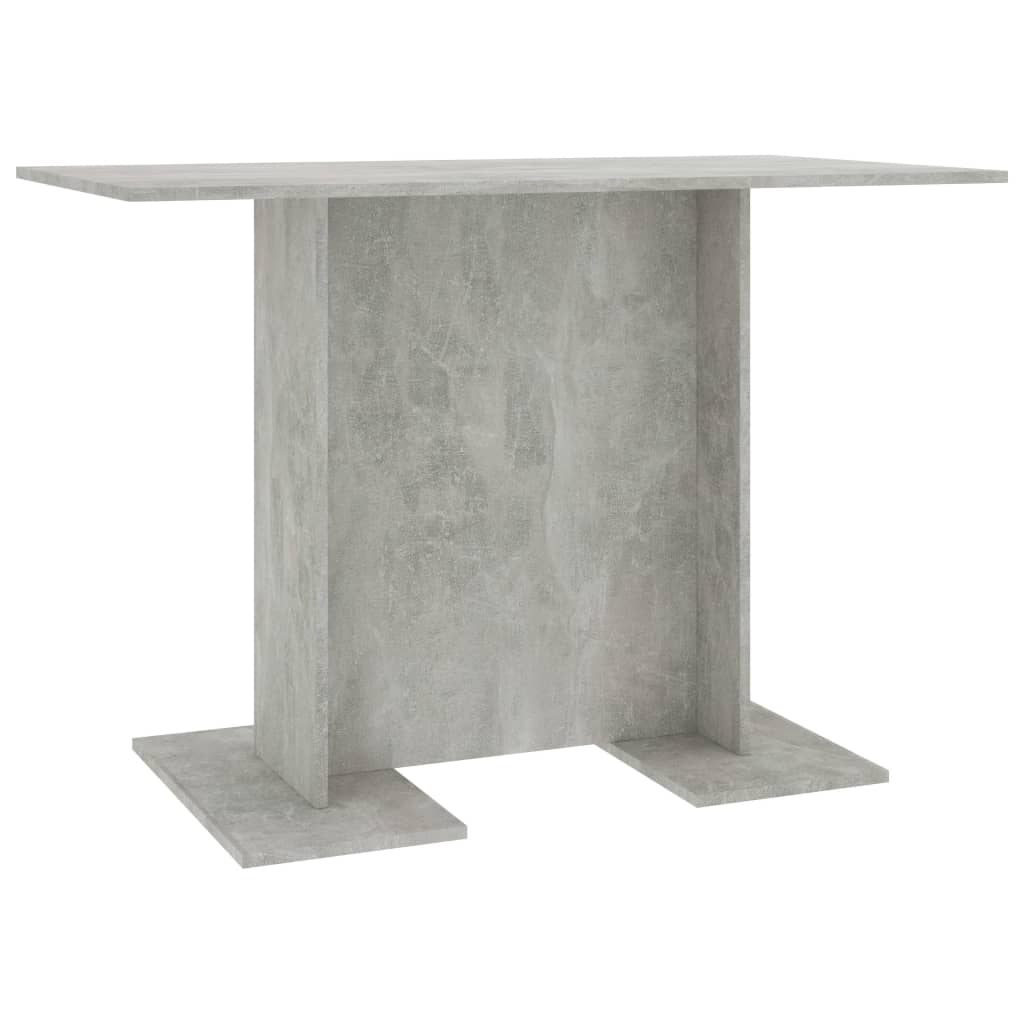 Table de salle à manger Gris béton 110 x 60 x 75 cm Aggloméré - XIOS