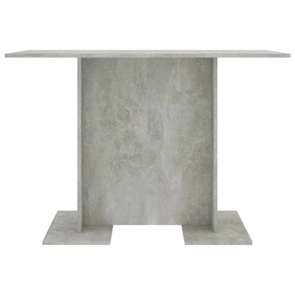 Table de salle à manger Gris béton 110 x 60 x 75 cm Aggloméré - XIOS