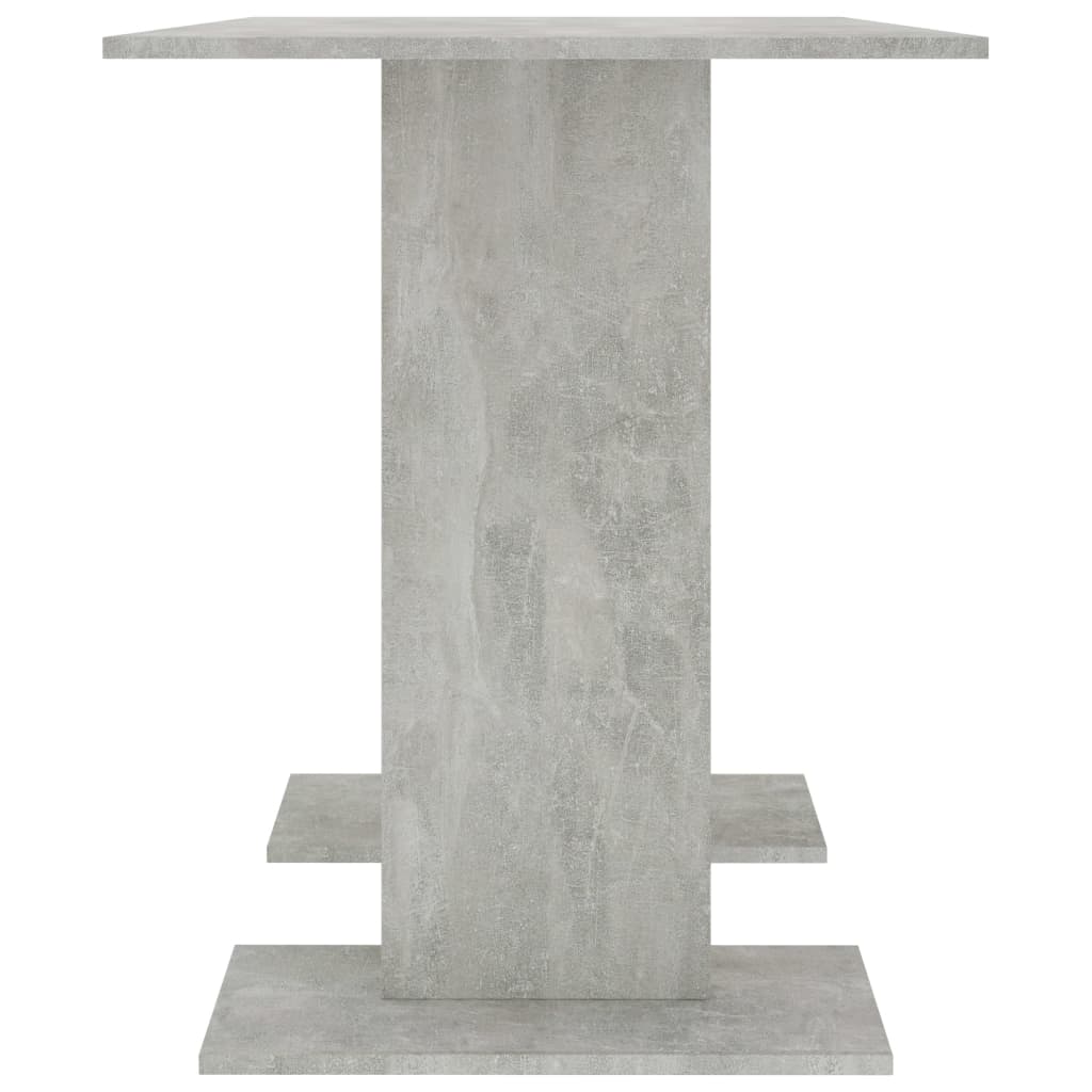Table de salle à manger Gris béton 110 x 60 x 75 cm Aggloméré - XIOS