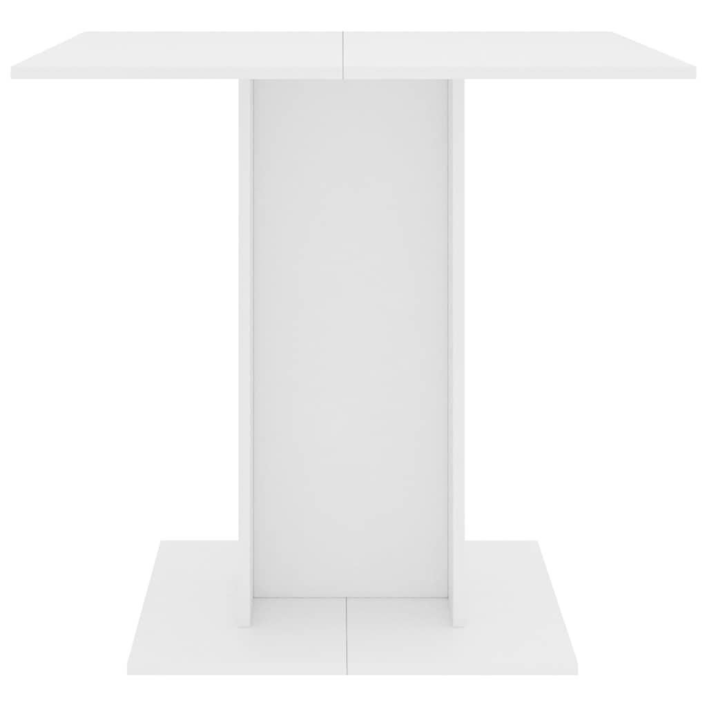 Table à manger Blanc 80x80x75 cm bois d'ingénierie - XIOS